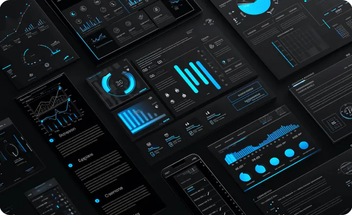 Paneles de datos de una auditoría de inteligencia artificial